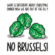 No Brussels Confetti-exploding Greetings Card