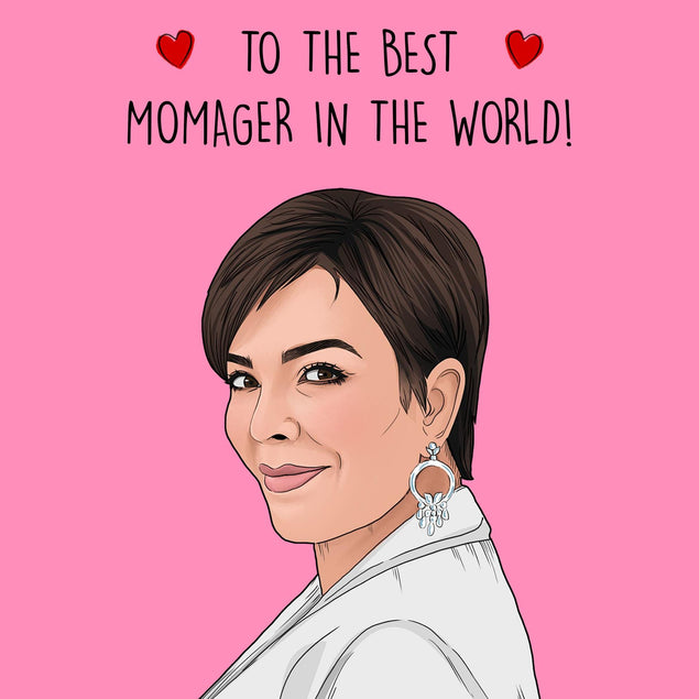 Momager Kris Jenner Confetti-exploding Greetings Card