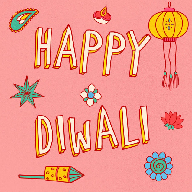 Happy Diwali Confetti-exploding Greetings Card