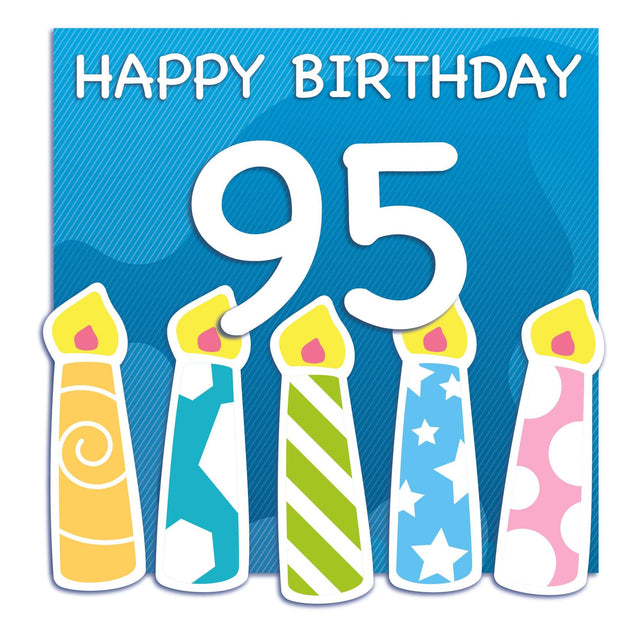 Happy 95th Birthday Confetti-exploding Greetings Card