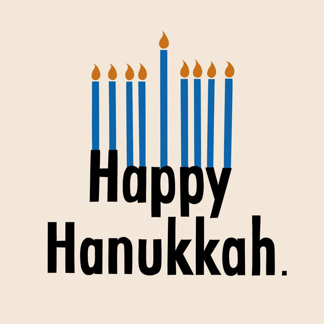 Happy Hanukkah Candles Confetti-exploding Greetings Card