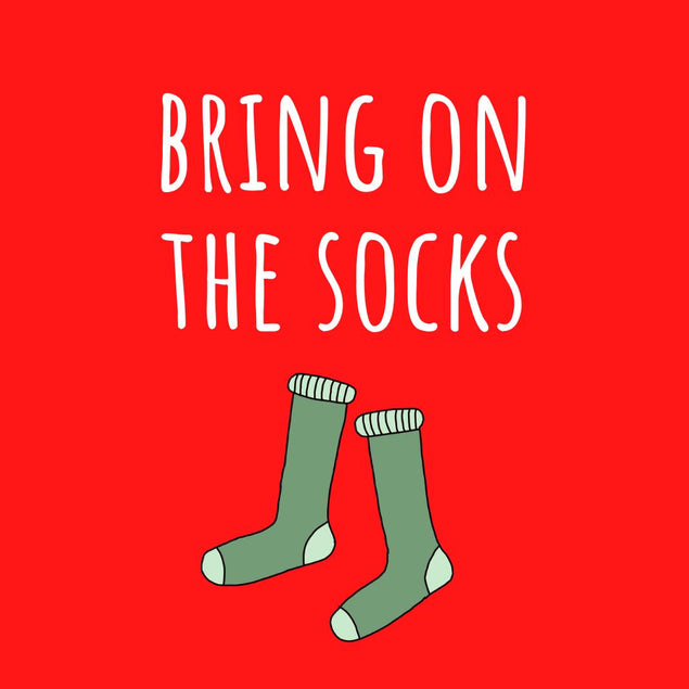 Bring On The Socks Christmas Confetti-exploding Greetings Card