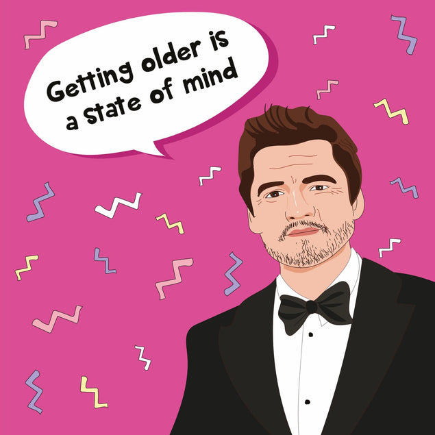 State Of Mind Pedro Pascal Birthday Confetti-exploding Greetings Card