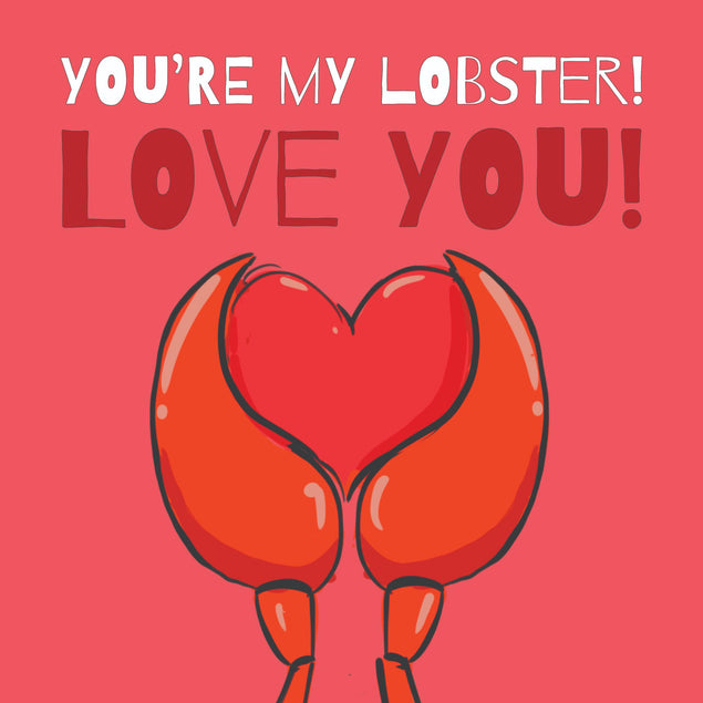 You're My Lobster Love You Valentine's Day Confetti-exploding Greetings Card