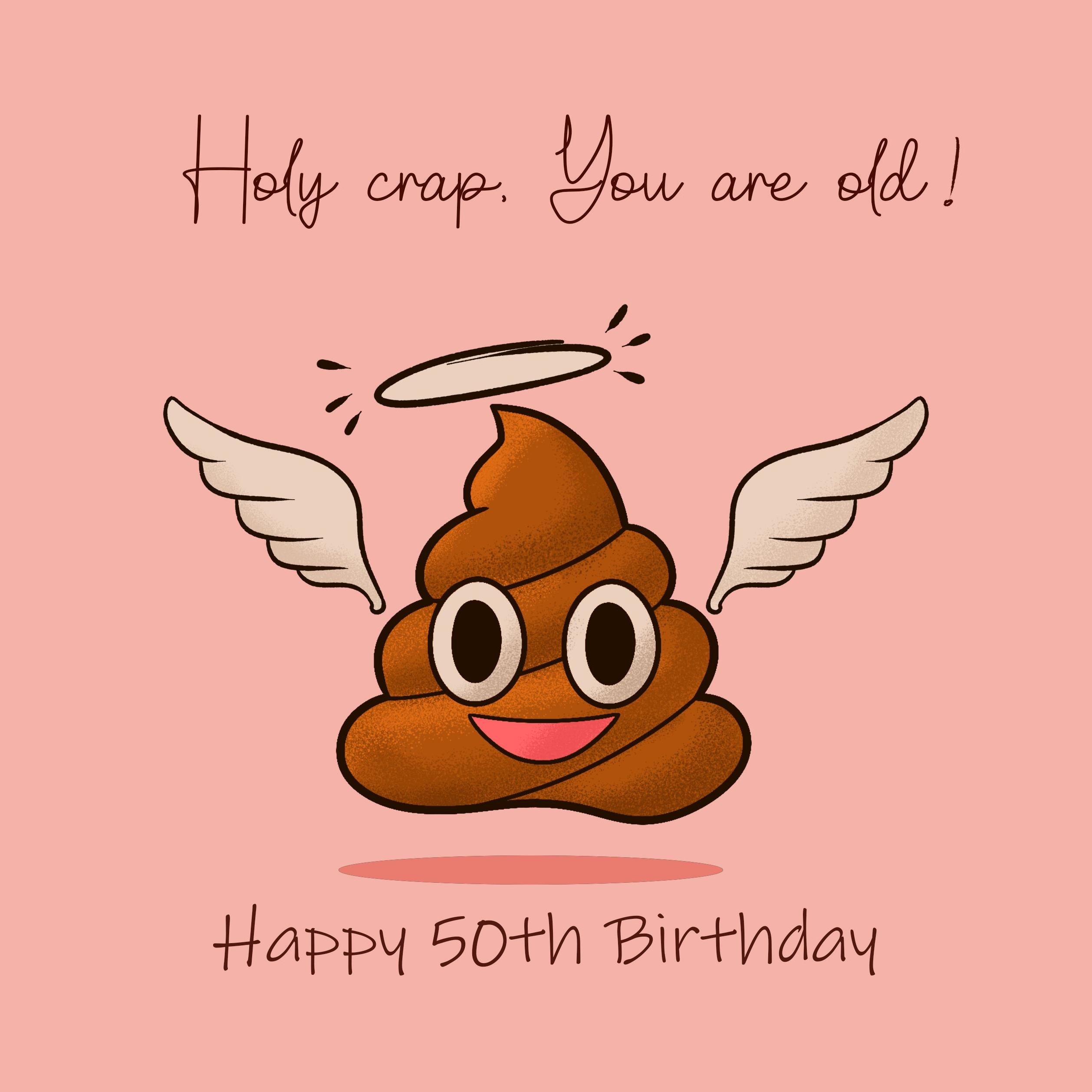 50th Exploding Happy 50th Birthday Holy Crap You Are Old Confetti-exploding Greetings ...