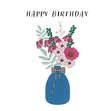 Vase Of Wildflowers Birthday Confetti-exploding Greetings Card