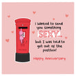 Happy Anniversary Husband I Wanted To Send You Something Sexy Confetti-exploding Greetings Card