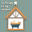 On This Day A King Was Born Christmas Confetti-exploding Greetings Card