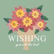 Flower Bouquet Wishing You All The Best Confetti-exploding Greetings Card