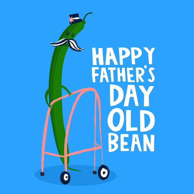Old Green Bean Father’s Day Confetti-exploding Greetings Card