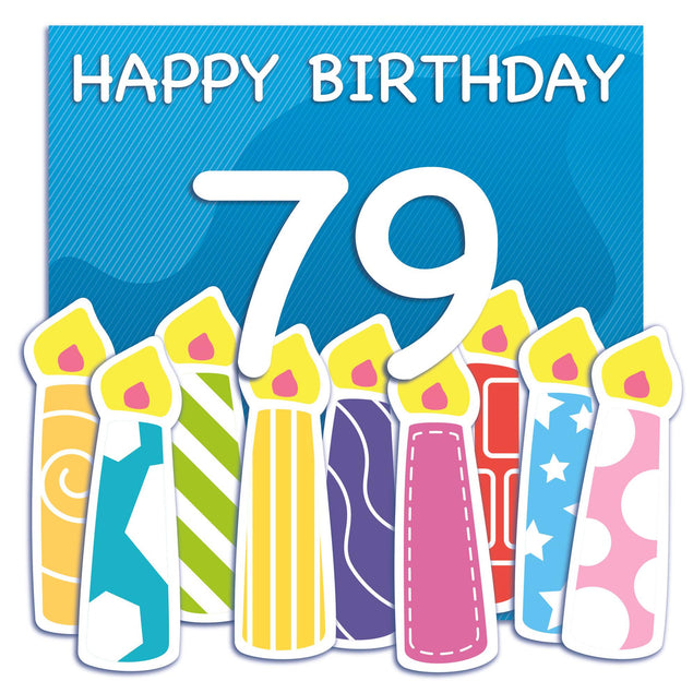 Happy 79th Birthday Confetti-exploding Greetings Card