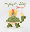 Turtle Cousin 30th Birthday Confetti-exploding Greetings Card