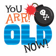 You Arr Old Now Pirates Happy Birthday Confetti-exploding Greetings Card