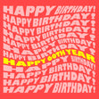 Red And Yellow Background Happy 60th Birthday Confetti-exploding Greetings Card