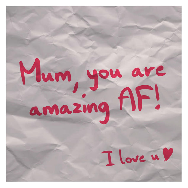 Mum, You Are Amazing AF Mother's Day Confetti-exploding Greetings Card