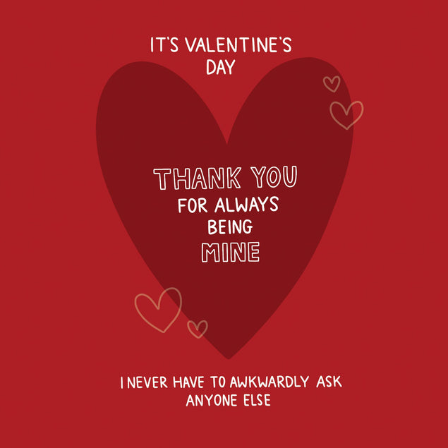 Thank You For Always Being Mine Valentine's Day Confetti-exploding Greetings Card