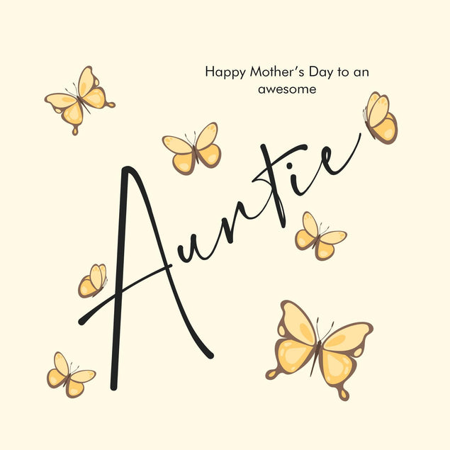 Awesome Auntie Mother's Day Confetti-exploding Greetings Card