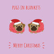 Pugs In Blankets Christmas Confetti-exploding Greetings Card