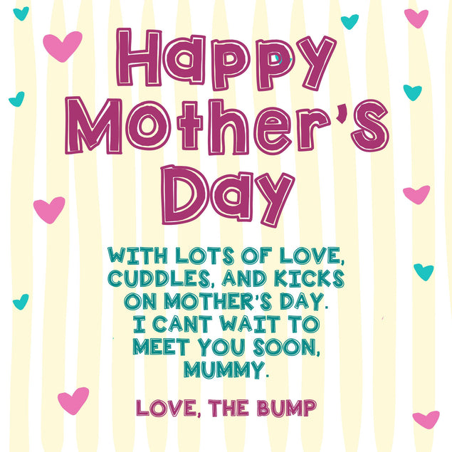 Happy Mother's Day Love The Bump Confetti-exploding Greetings Card