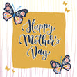 Happy Mother's Day Beautiful Butterflies Confetti-exploding Greetings Card