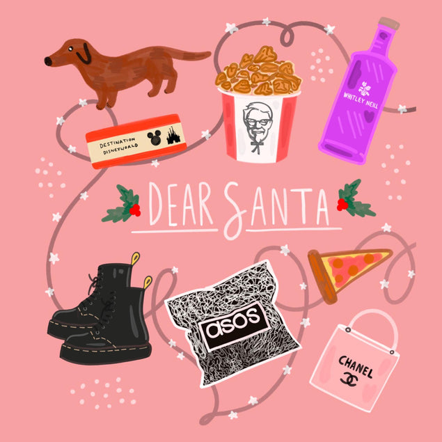 Dear Santa Christmas Confetti-exploding Greetings Card