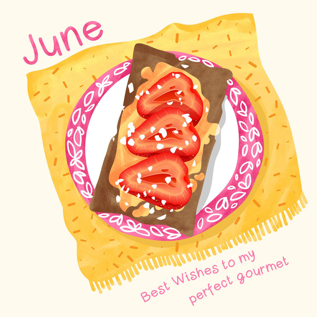 June Best Wishes Gourmet Confetti-exploding Greetings Card
