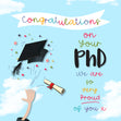 Congratulations On Your PhD So Very Proud Of You Confetti-exploding Greetings Card