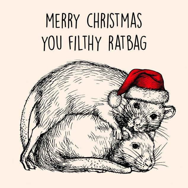 Filthy Ratbag Confetti-exploding Greetings Card