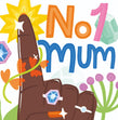 Number One Mum Mother's Day Confetti-exploding Greetings Card