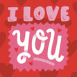I Love You Bright Red Confetti-exploding Greetings Card