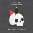 Dead Inside Skull And Candle Birthday Confetti-exploding Greetings Card