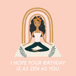 Zen Birthday Confetti-exploding Greetings Card