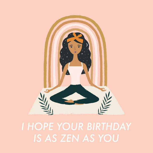 Zen Birthday Confetti-exploding Greetings Card
