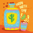 Happy Birthday Tequila Confetti-exploding Greetings Card