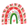 Rainbow Merry Christmas Confetti-exploding Greetings Card