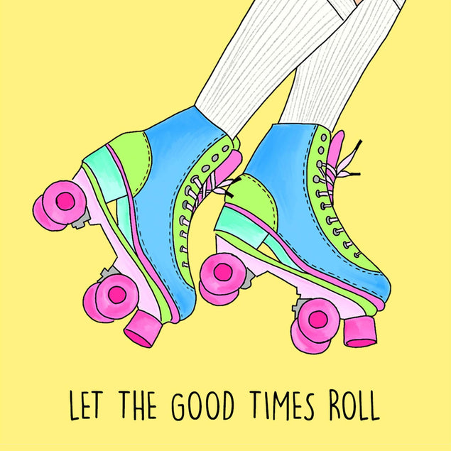 Let the good times roll Confetti-exploding Greetings Card