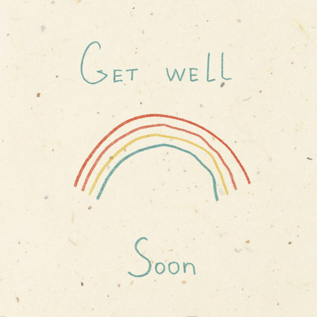 Get Well Rainbow Confetti-exploding Greetings Card