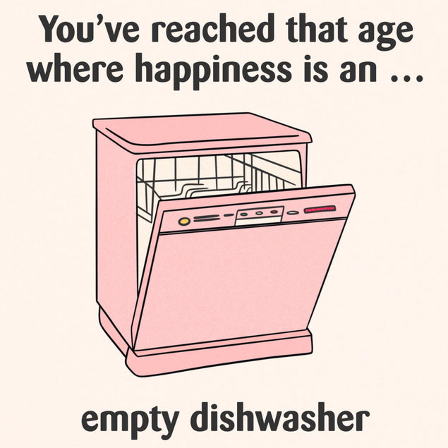 An Empty Dishwasher Birthday Confetti-exploding Greetings Card