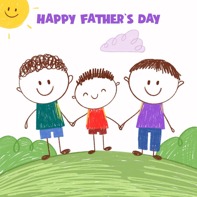 Two Dads Father's Day Confetti-exploding Greetings Card
