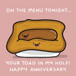 Toad In The Hole Confetti-exploding Greetings Card