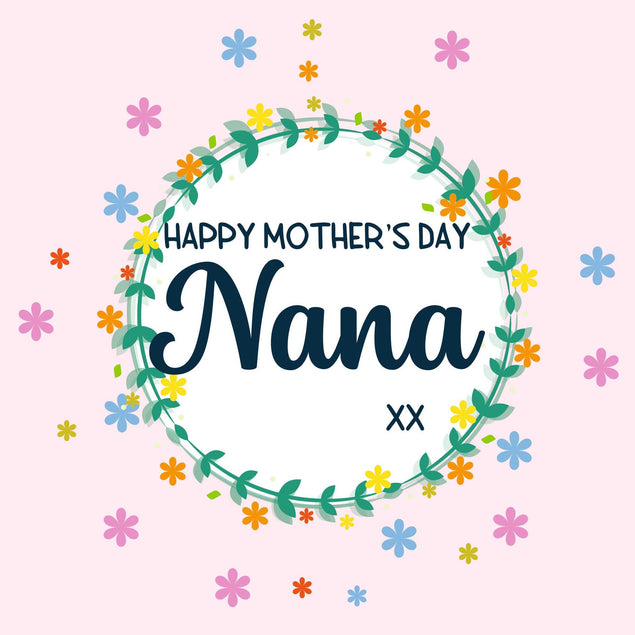 Happy Mothers Day Nana Confetti-exploding Greetings Card