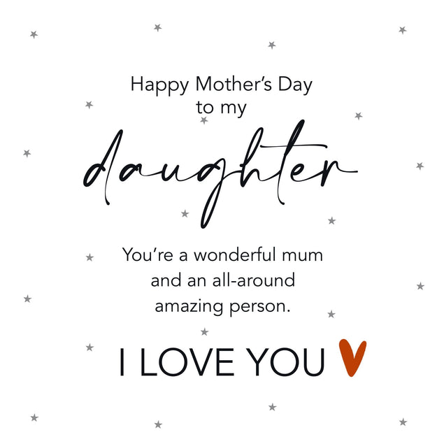 You're A Wonderful Mum Happy Mother's Day To My Daughter Confetti-exploding Greetings Card