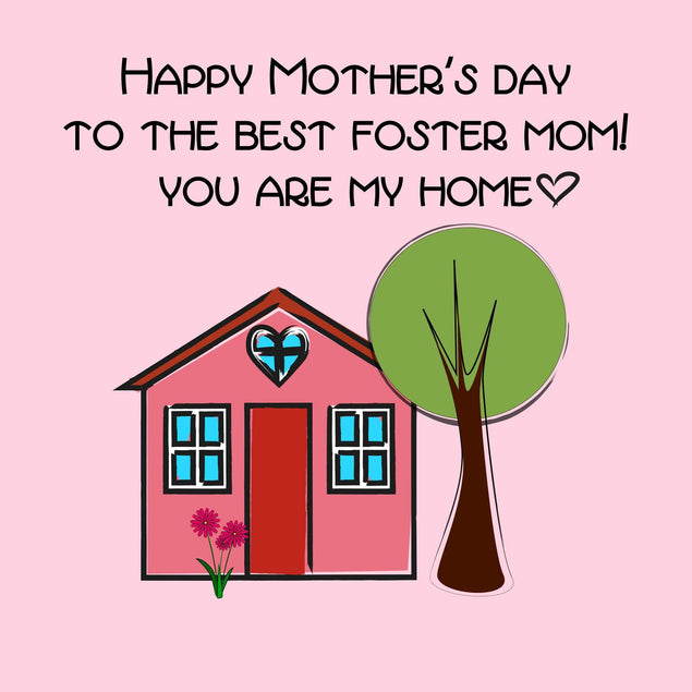 To The Best Foster Mom! Confetti-exploding Greetings Card