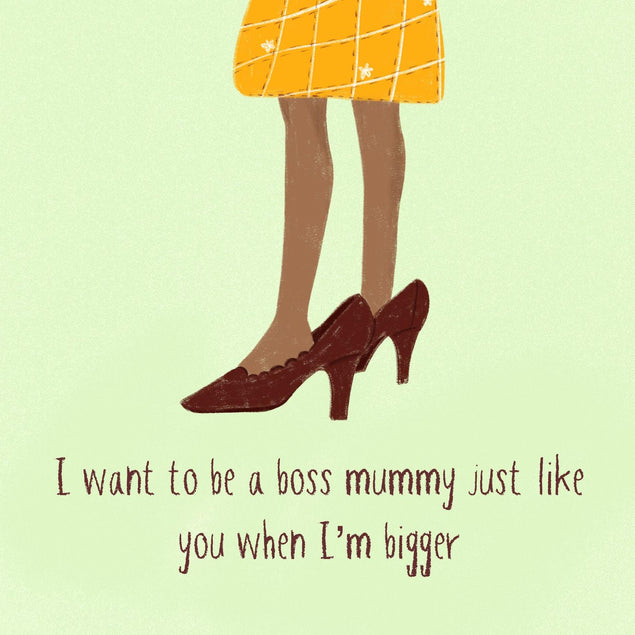 When I'm Bigger Boss Mummy Confetti-exploding Greetings Card