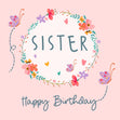 Sister Happy Birthday Confetti-exploding Greetings Card