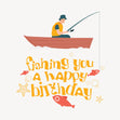 Fishing You A Happy Birthday Confetti-exploding Greetings Card