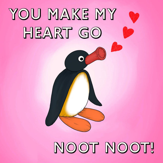 Noot Noot Confetti-exploding Greetings Card