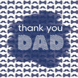 Thank You Dad Moustache Confetti-exploding Greetings Card