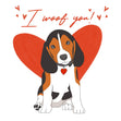 I Woof You Beagle Valentine's Confetti-exploding Greetings Card