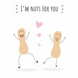 I'm Nuts For You Confetti-exploding Greetings Card